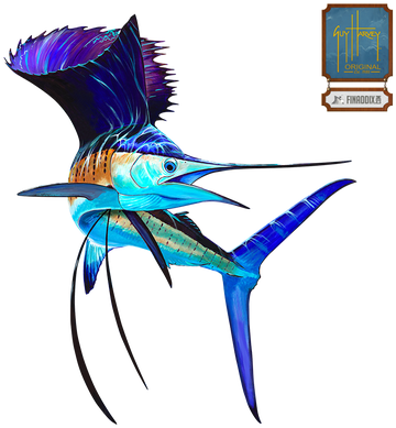Guy Harvey's Lit Up Sailfish Is One Of Our Most Popular - Guy Harvey Art (416x416)