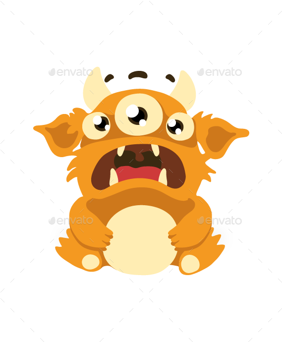 Furry Clipart Baby Monster - Furry Fandom (580x700)