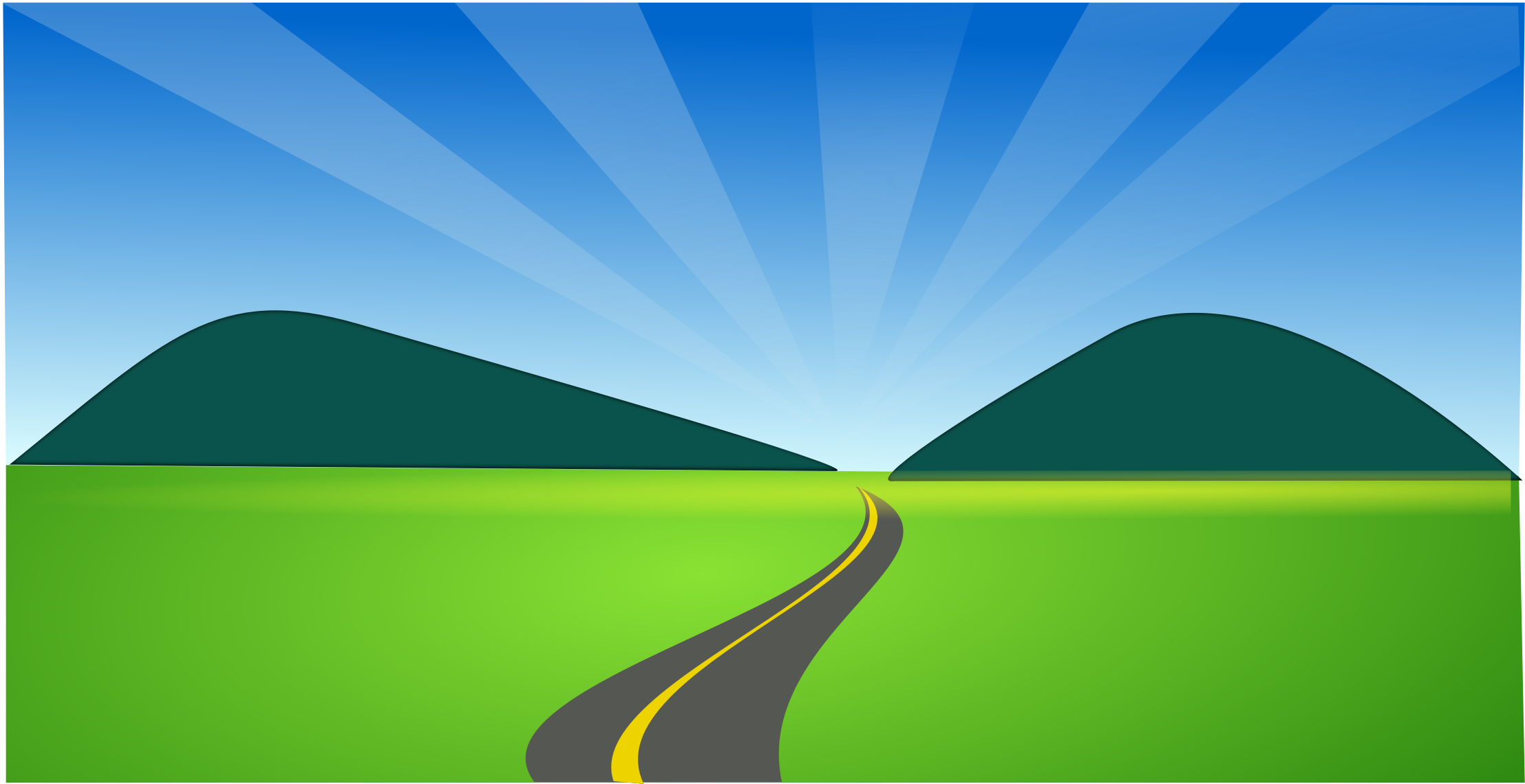 Road Drawing Clip Art - Road Drawing Clip Art (2400x2400)