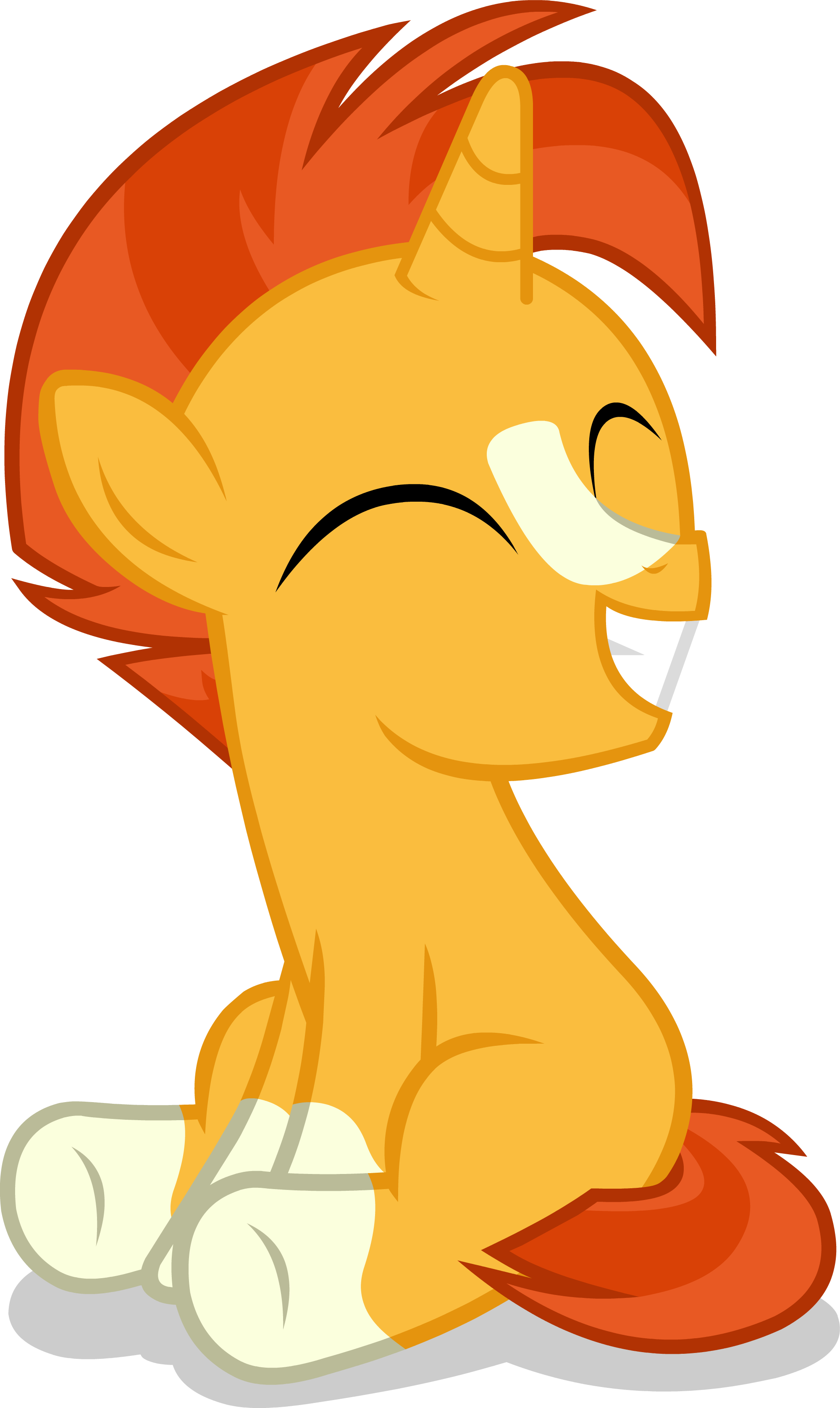 Colt Sunburst Vector By Timidtremors - Mlp Sunburst Colt (2000x3351)
