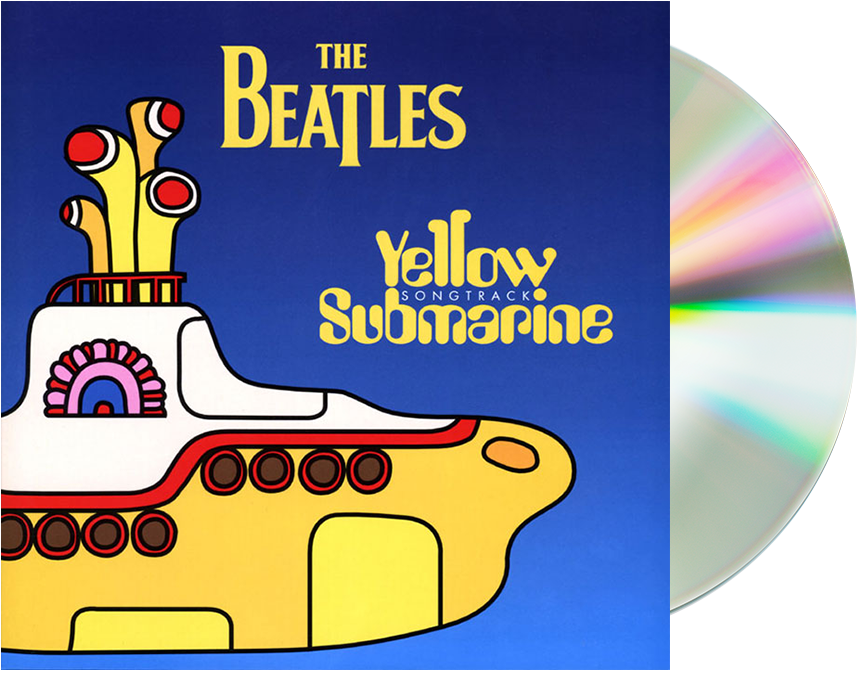 Hover To Zoom - Beatles Yellow Submarine Vinyl Record (1000x1000)