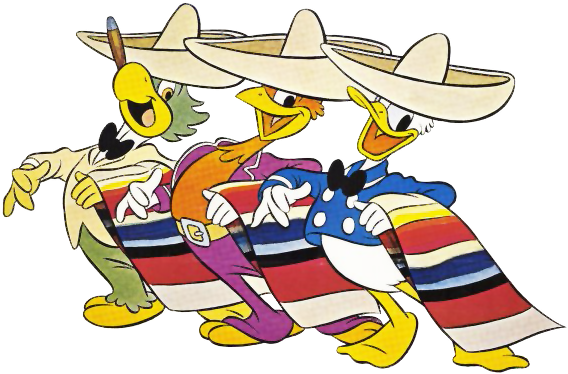 3 Amigos Clipart - Three Caballeros Movie Poster (27 X 40) ... (580x386)