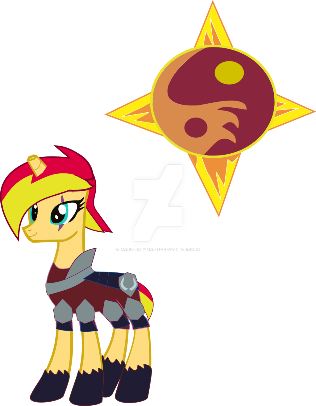 Magictimeymare12 Mlp Au By Magictimeymare12 - Mlp Sunburst And Sunset (1024x1316)