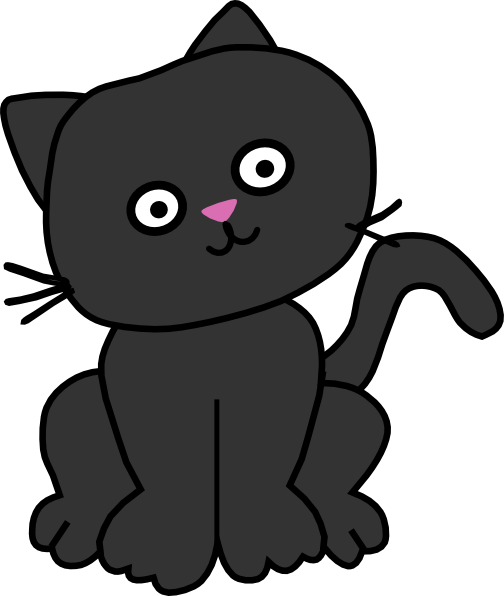 Black Cat By Jksketchy On Deviantart - Clipart Of Black Cat (504x596)