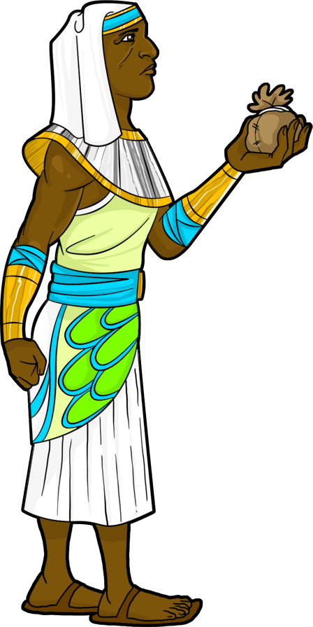 Egyptian Trader At The Marketplace - Egyptian Trader (448x896)