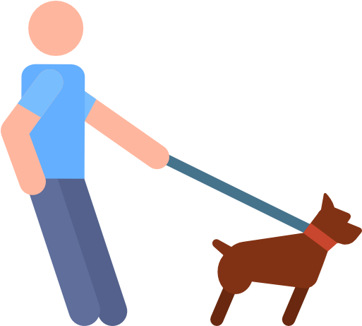 Pasear Al Perro Icono Gratis - Dog Catches Something (512x512)