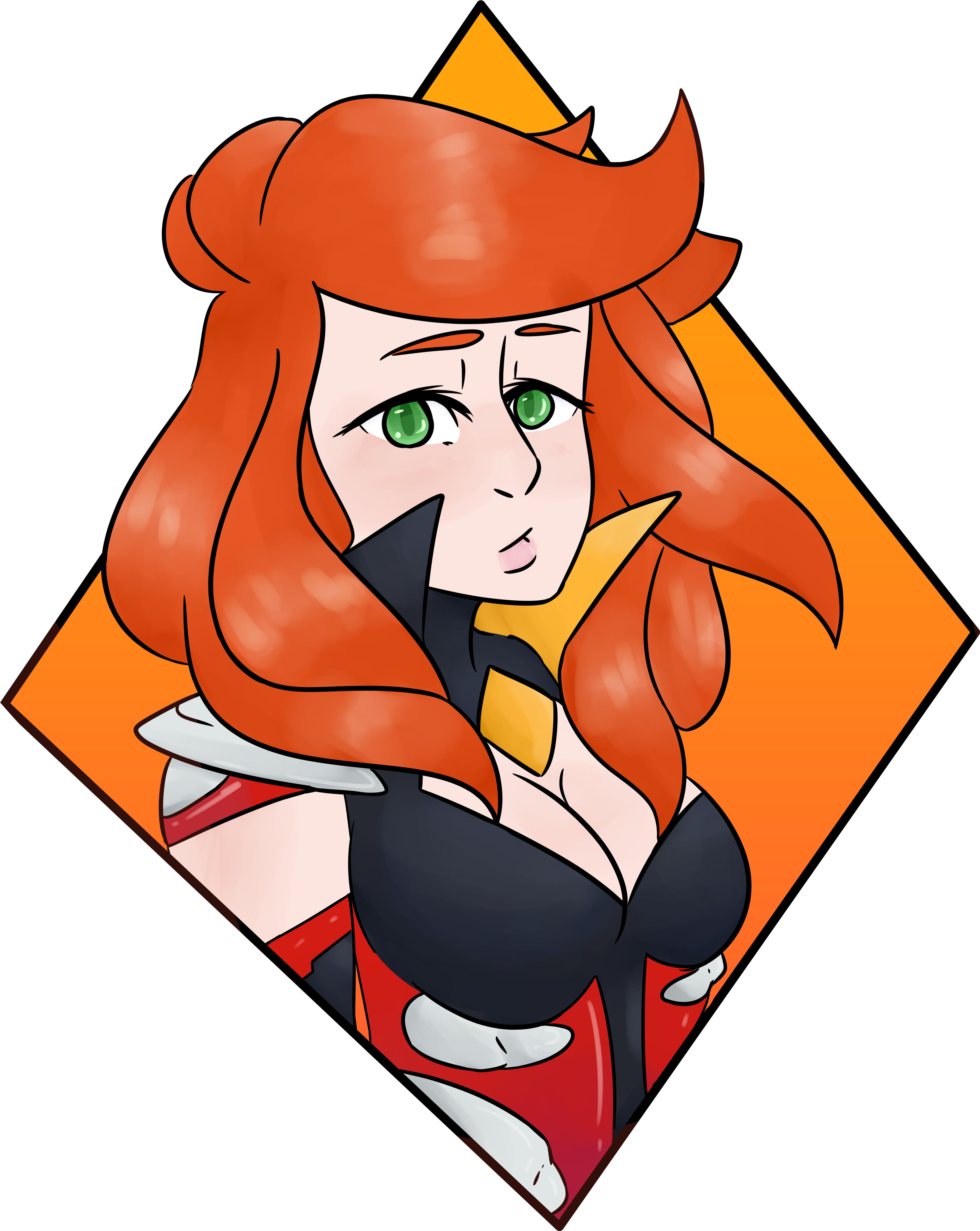 I'm Excited Gun Goddess - Cartoon (4000x5200)