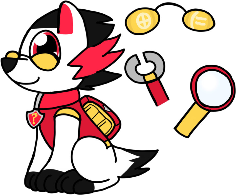 A Different Mystery Pup By Magix1 - Cartoon (982x814)