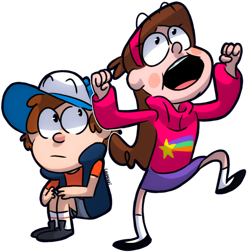 Mystery Twins By Laasuzi - Gravity Falls (865x924)