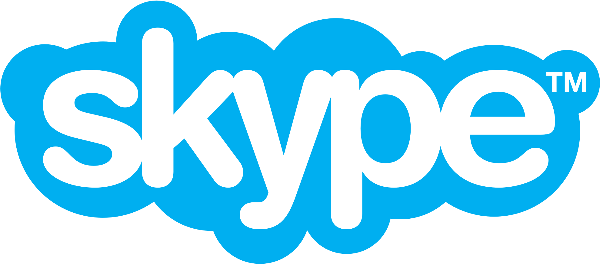 Dog Training On Skype - Skype Logo (2000x894)