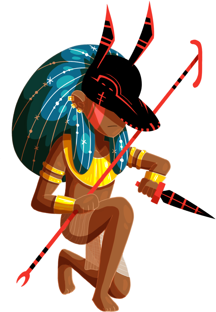 Anubis Priest By Zetrystan - Illustration (800x1143)