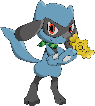 Riolu Mystery Dungeon Pixel Art By Shink2 - Cartoon (371x417)