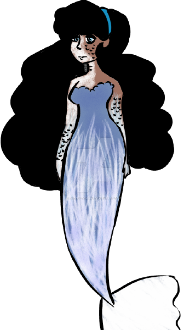 Mystery Aesthetic Adopts // Frozen Mermaid By Sleepy-demons - Illustration (692x1153)