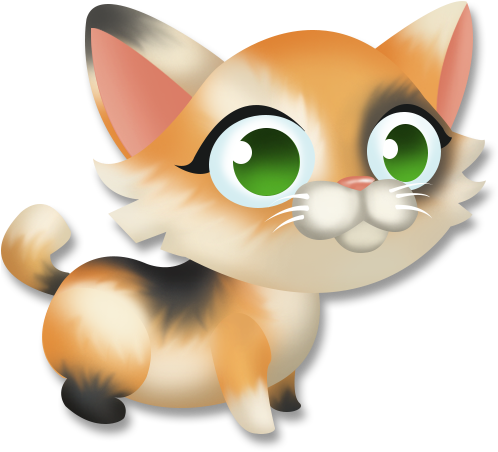 Andalusian Donkey - Calico Cat (500x500)