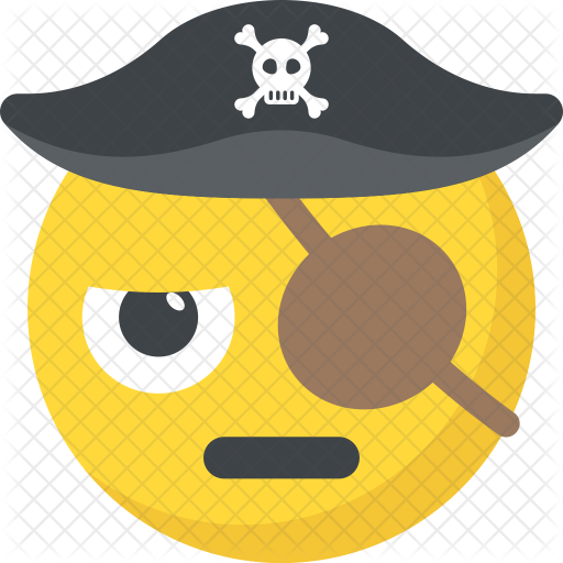 Pirate Emoji Icon - Eyepatch (512x512)