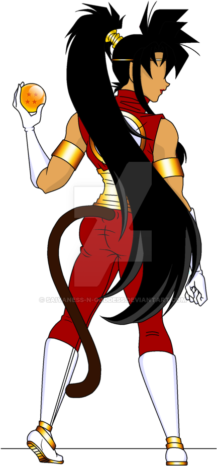 The Legend Of A Saiyan Goddess - Cartoon (600x1017)