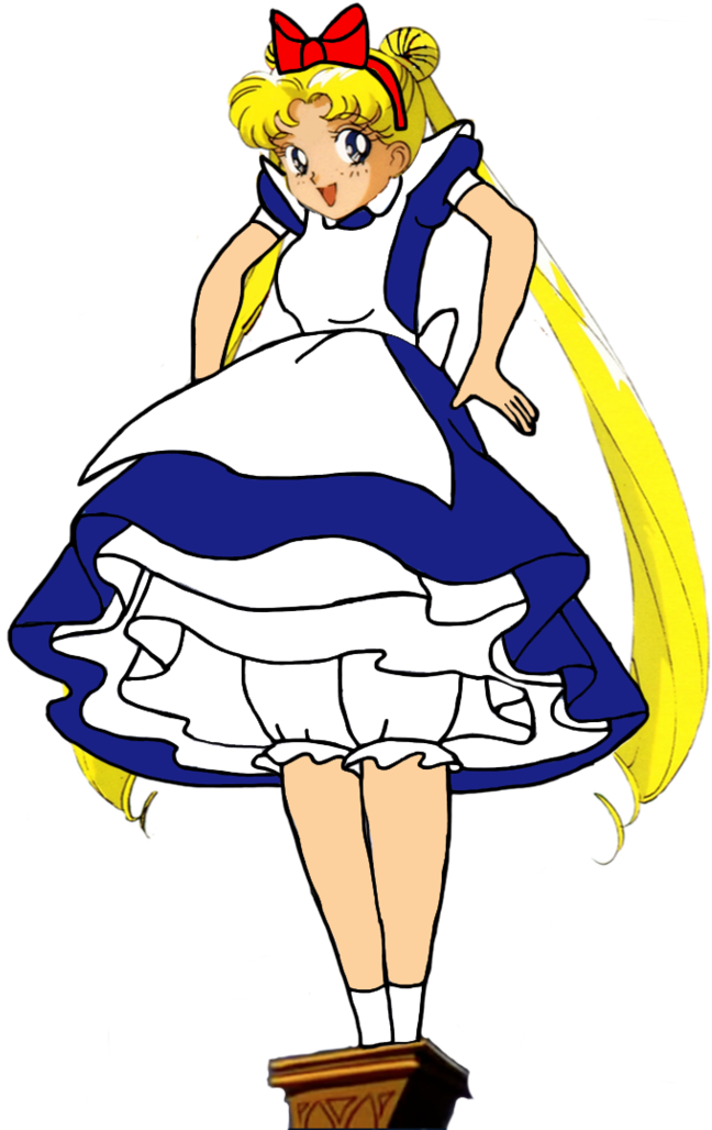 Serena Tsukino As Alice The Giantess By Darthranner83 - Serena Alice (777x1029)