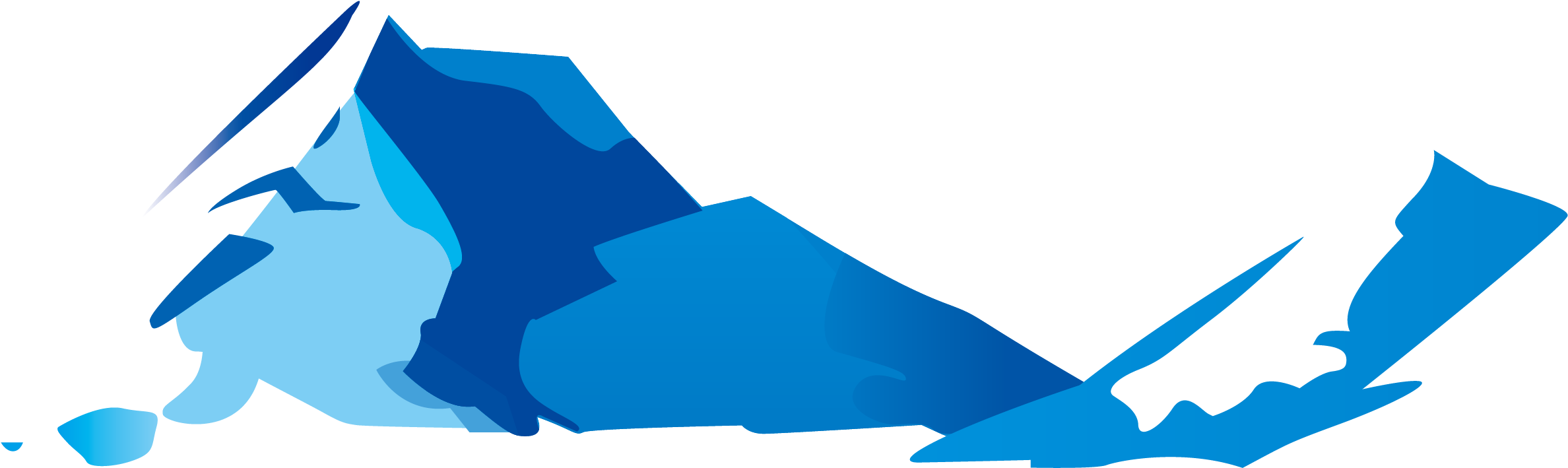 Iceberg Euclidean Vector Computer File - Iceberg Euclidean Vector Computer File (2375x760)