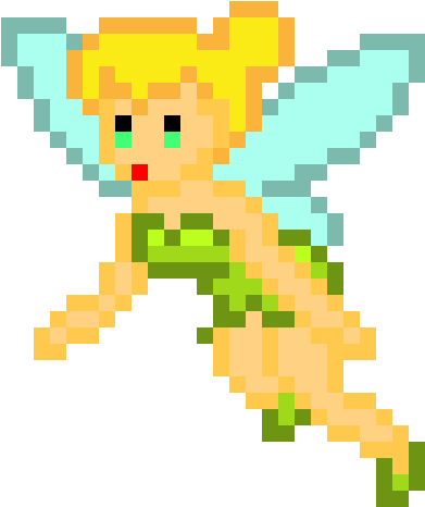 Tinkerbell - Tinkerbell Pixel Art (675x510)