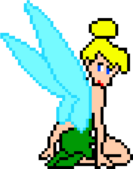 Tinker Bell - Pixel Art Tinkerbell (520x590)
