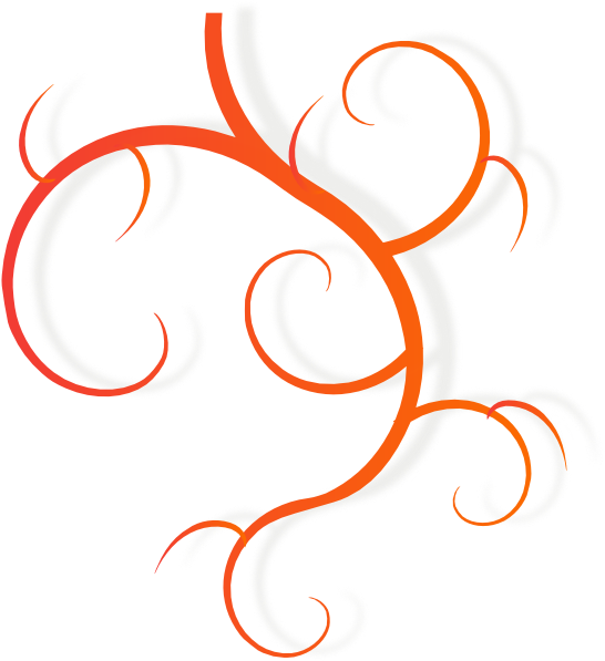 Swirl Clip Art At Clker - Vines Black And White (546x597)