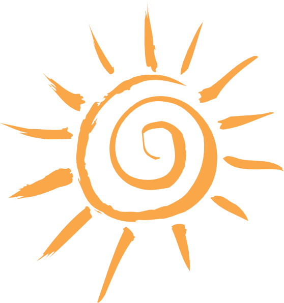 Drawings Of Sun - Simple Sun (558x596)