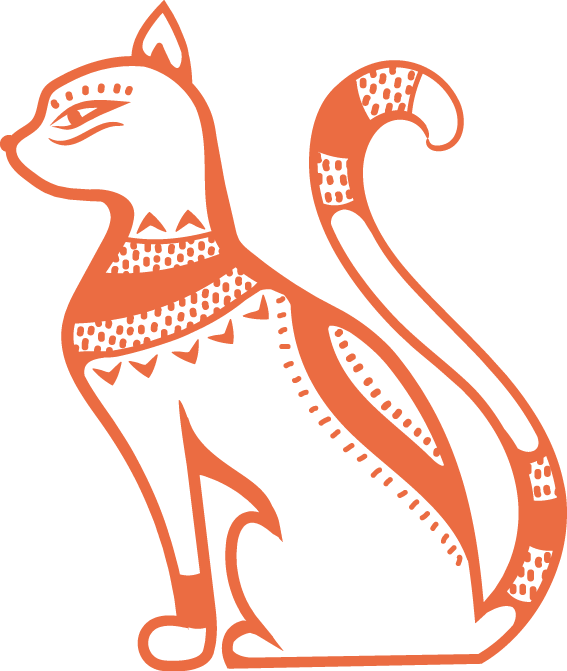 Cat Ancient Egypt Bastet Deity Illustration - Png แมว ลาย เส้น (567x671)