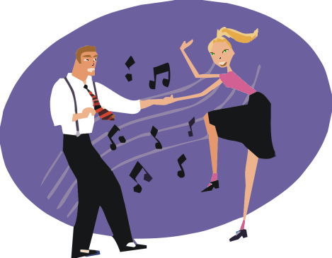 50s Sock Hop Clip Art For Kids - Sock Hop (469x365)