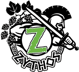 Zythos Pellet Hops - Hops Vine Vinyl Decal Sized To Fit A 13 L (350x350)