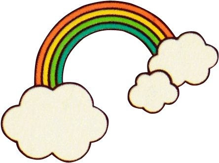 Rainbow Cloud Iridescence Clip Art - Rainbow Cloud Iridescence Clip Art (700x535)