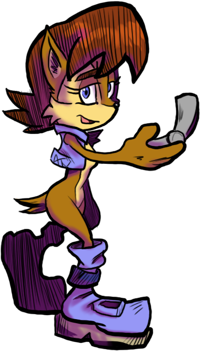 Sally Acorn By Runicknight - Cartoon (434x705)