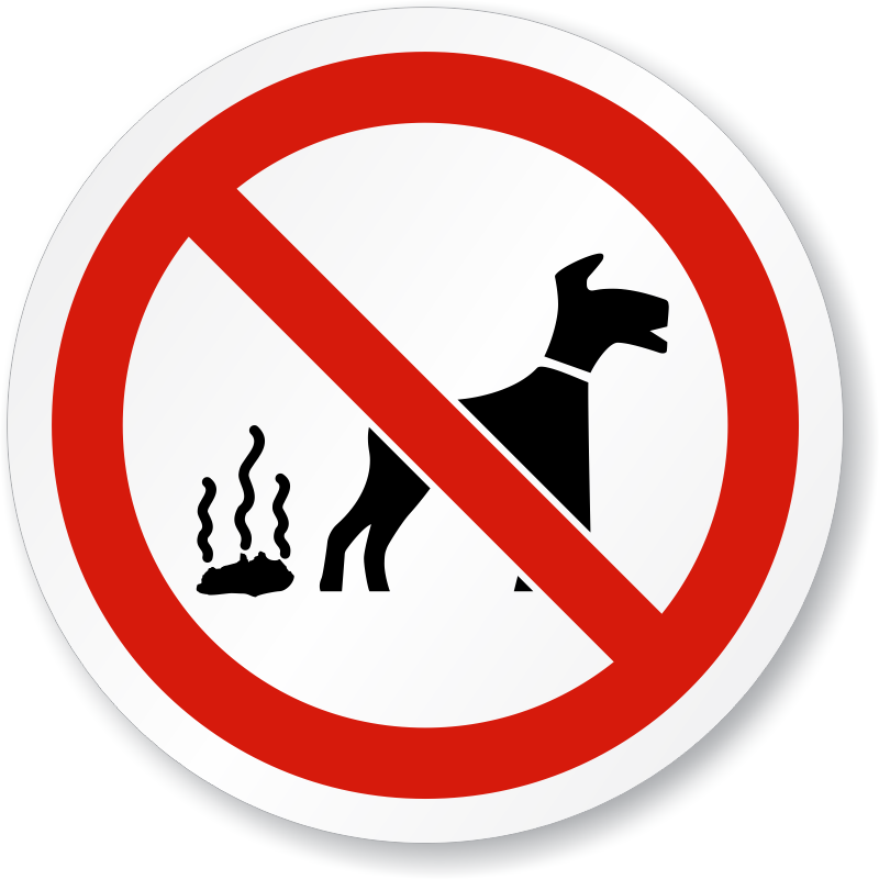 No Dog Fouling Iso Sign - No Se Admiten Perros (800x800)