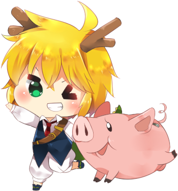 Mel And Hawk Chibi By Chowkeyo - Cartoon (400x400)