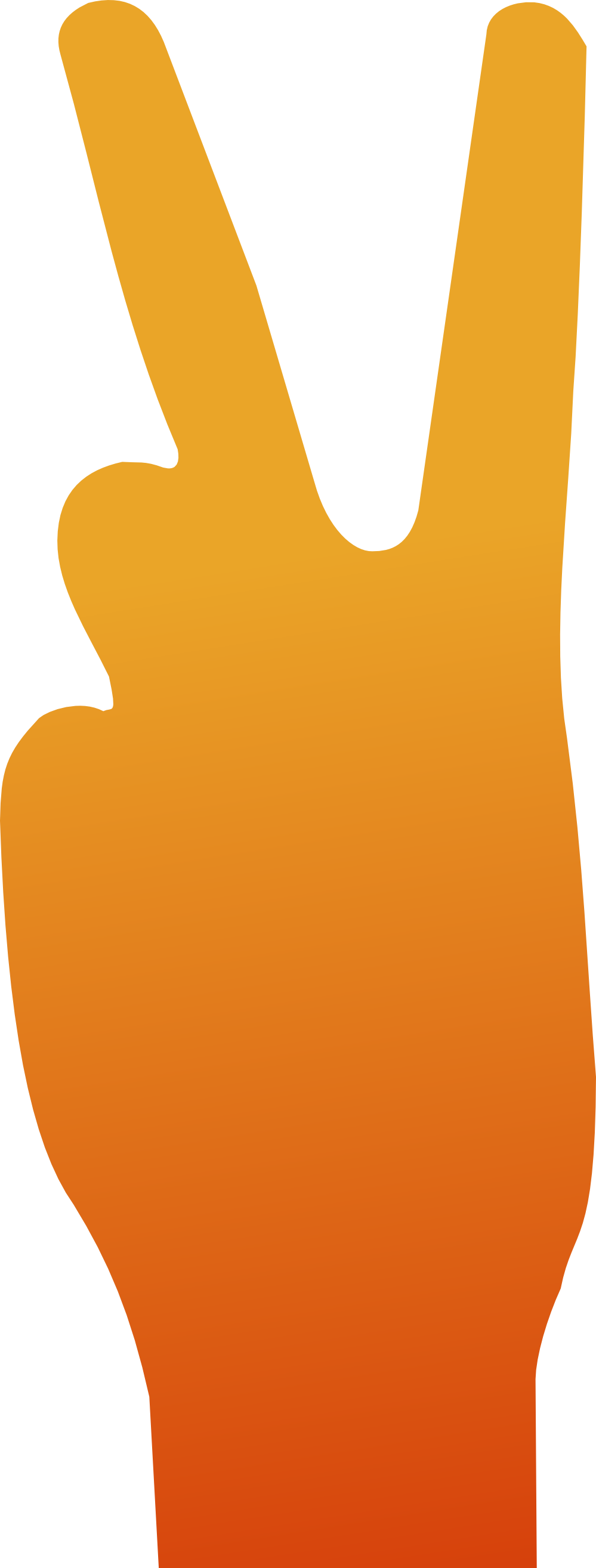 Mustard V Sign Peace Symbol Cnd Logo 1979px 181 - V Sign (999x2629)