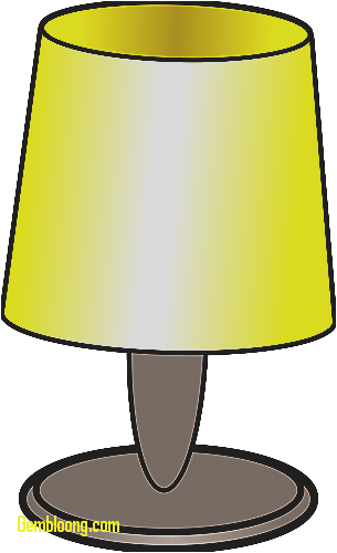 Table Lamp Clipart Unique Clipart Table Lamp - Cartoon Lamp Transparent (305x500)