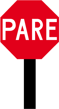 Est13 Letrero Disco Pare Con Pilar De 3 Mts Cms - Señal De Transito Pare (500x500)