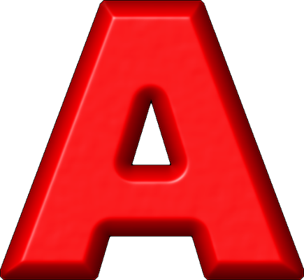 Etc > Presentations Etc Home > Alphabets > Refrigerator - Letter A In Red (435x400)