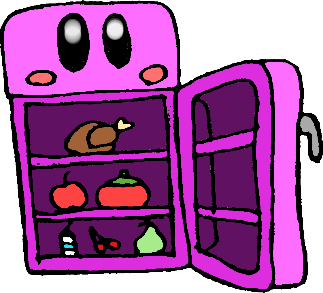 Refrigerator Kirby - Refrigerator (1199x1089)