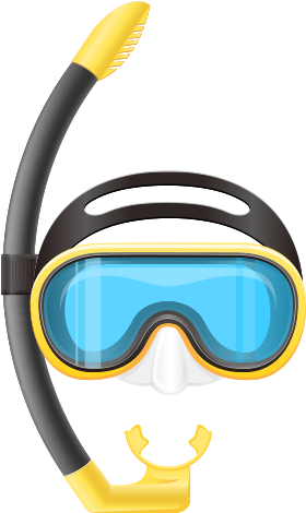 Underwater Diving Scuba Diving Diving Mask Clip Art - Scuba Mask Transparent (500x500)