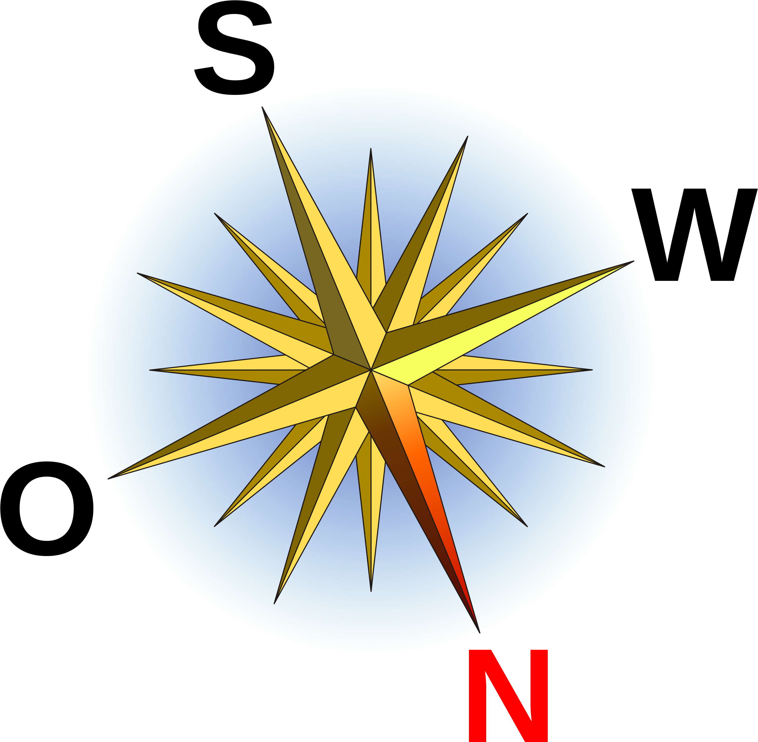 Compass Rose Scalable Vector Graphics Clip Art - Compass Rose Scalable Vector Graphics Clip Art (2835x2835)