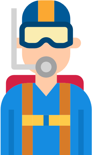 Diver Free Icon - Scuba Diving (512x512)