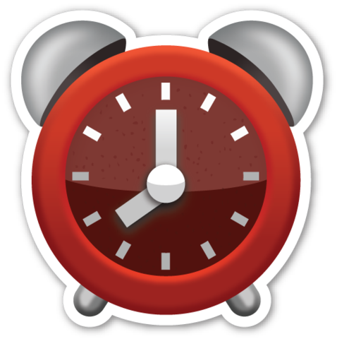 Alarm Clock - Time Emojis (478x480)
