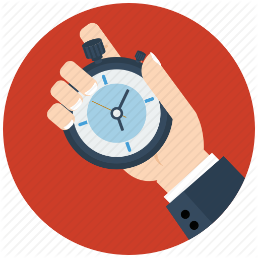 Clock Icon Vector Retro Flat Design Stock Vector - Time Flat Icon Png (512x512)