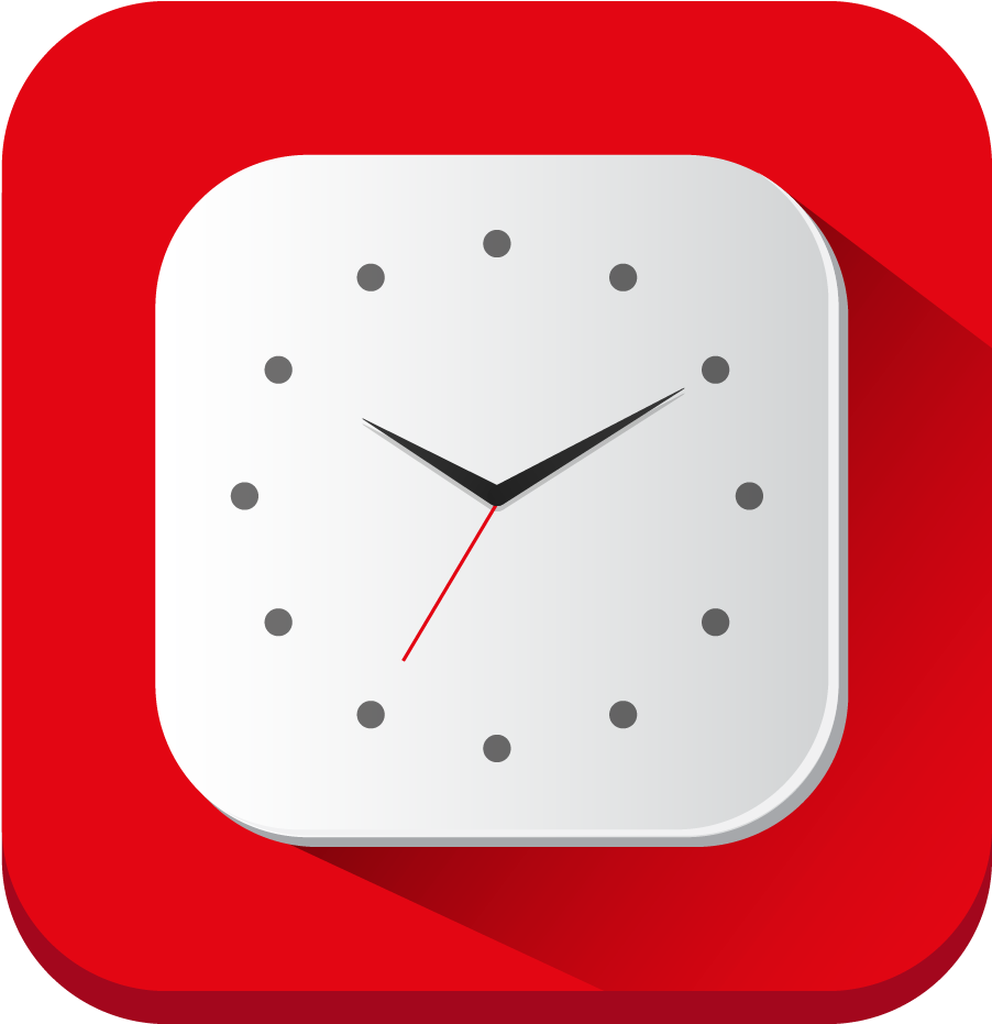 Download Png Ico Icns - Red Clock Icon Png (1024x1024)