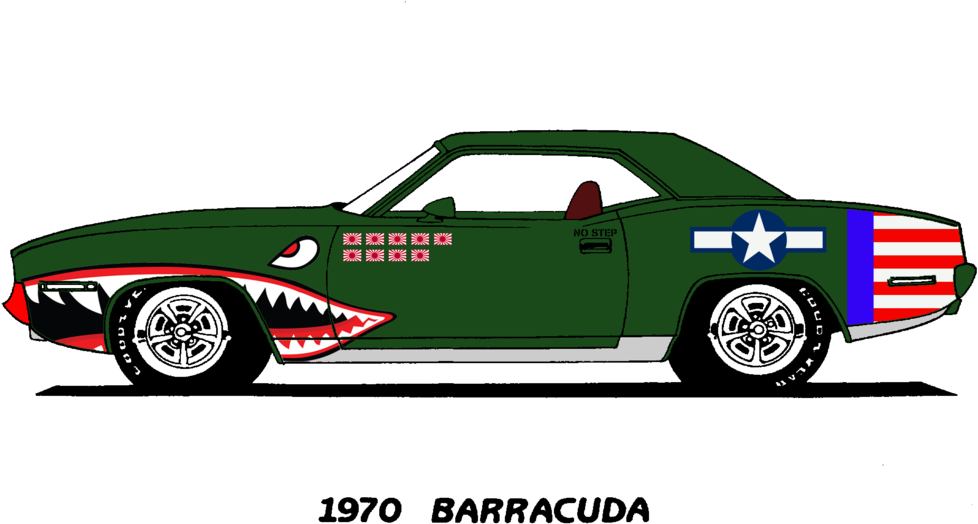 Usaaf '70 Barracuda Paint Job Mk - Ford Mustang (1024x544)