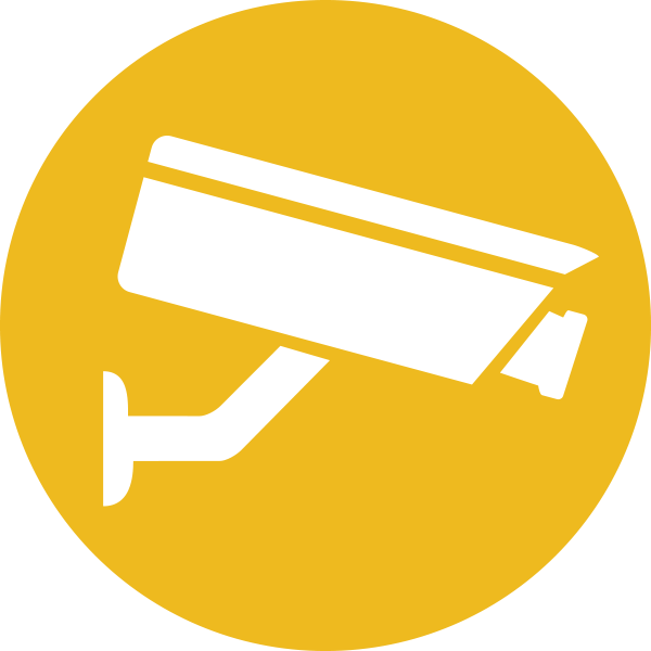 Alarm Clock Icon Png For Kids - Cctv Icon Yellow Png (600x600)