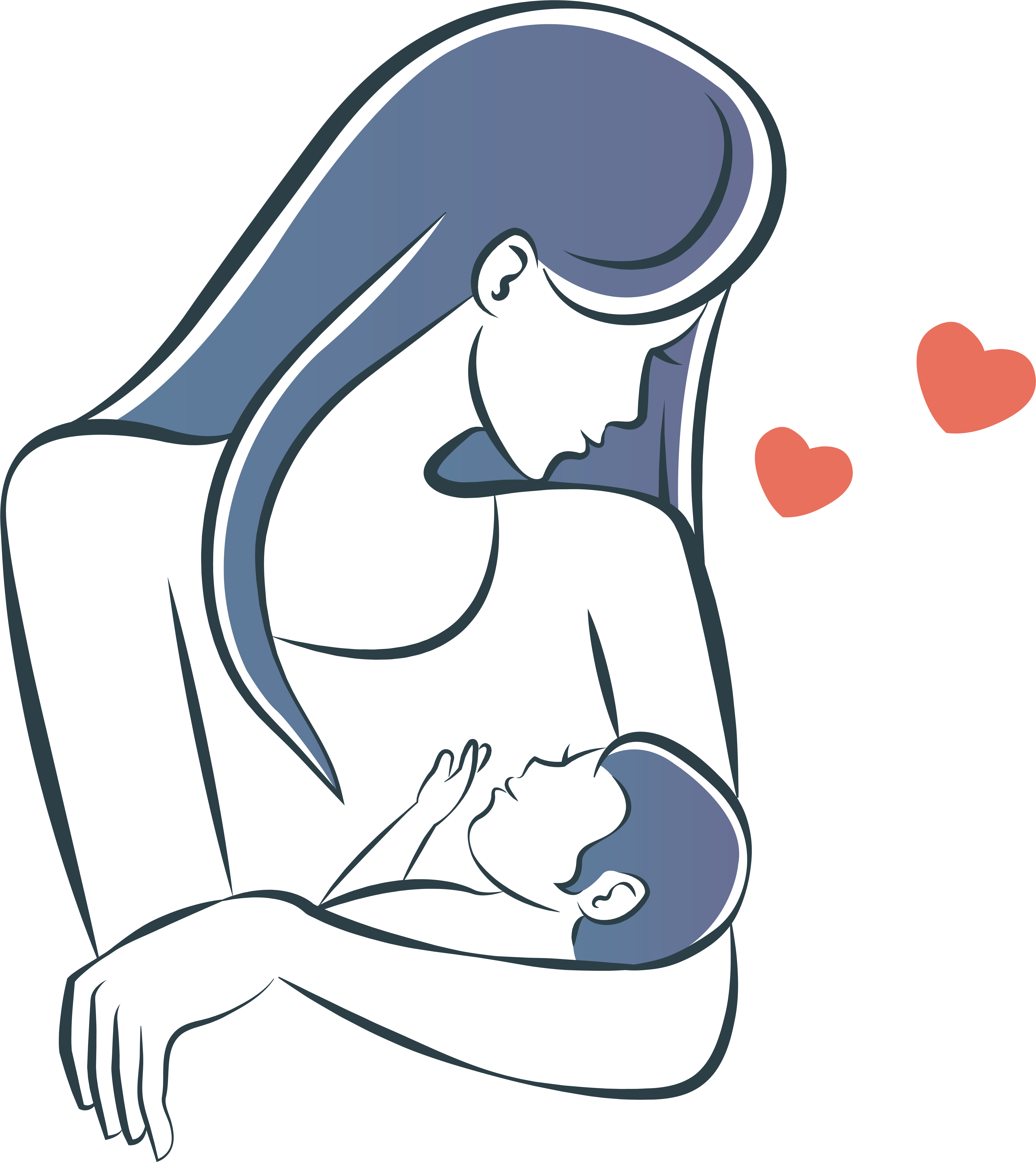 Mother Infant Child Illustration - Mother Infant Child Illustration (7813x6250)