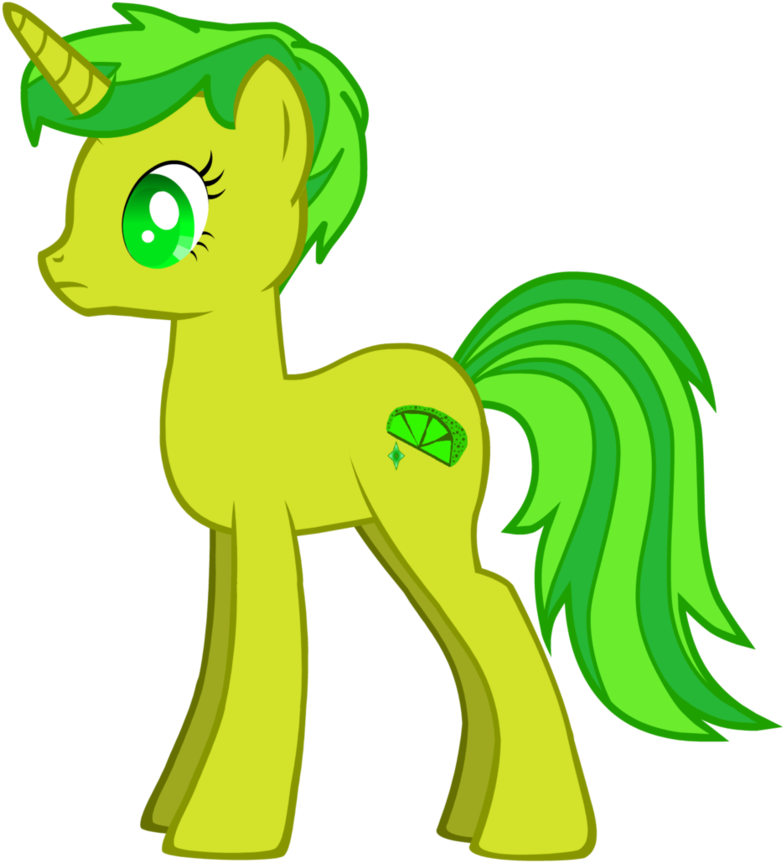 My Little Pony - Lime Green My Little Pony (858x931)