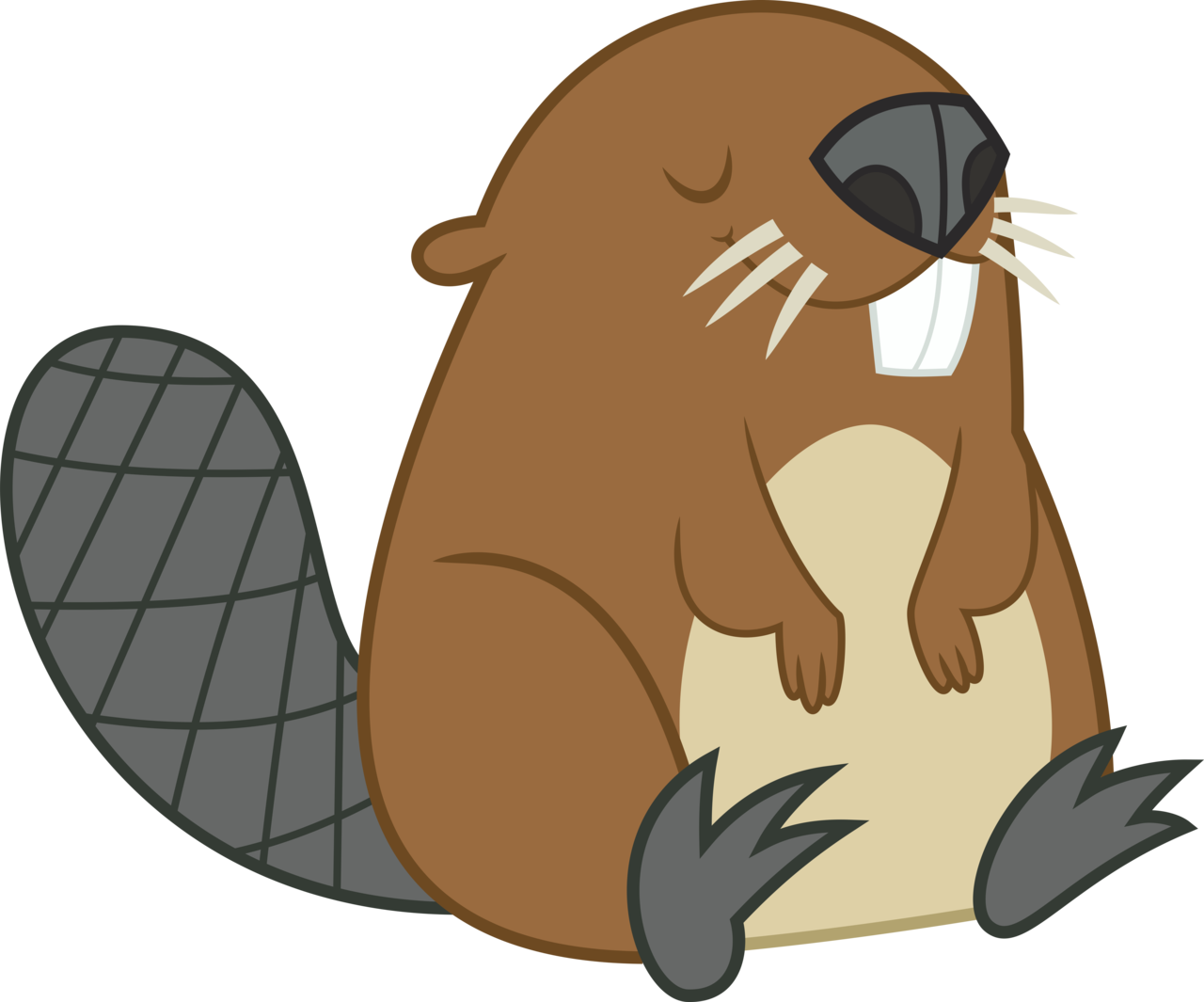 Official Symbols Of Canada Include - Cartoon Beaver Png (1280x1065)