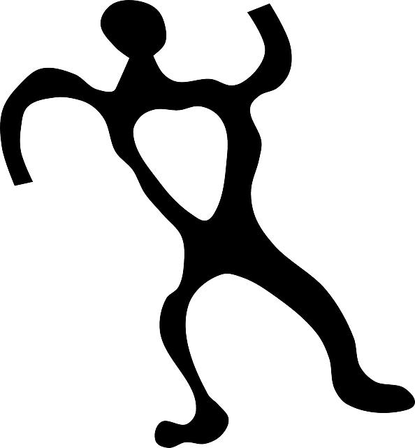 Tribal Petroglyph, Ancient, Human, Person, Primitive, - Hawaiian Petroglyphs Clipart (594x640)